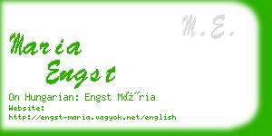 maria engst business card